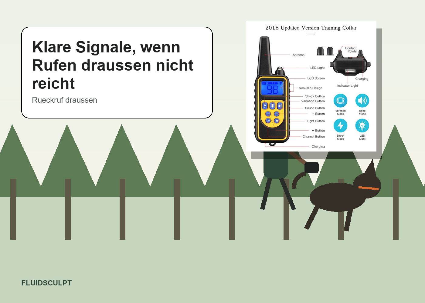 Rueckruf draussen mit Hundetrainingshalsband