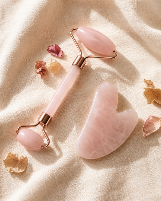 FluidCrystal Rose Quartz Set overhead view