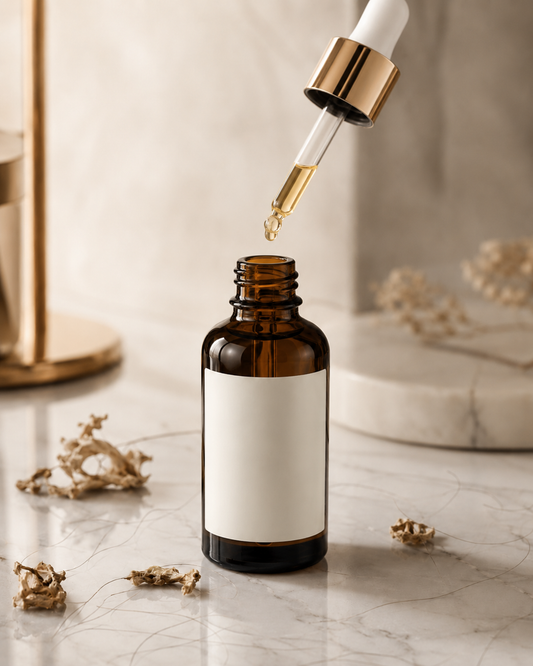 GrowthSerum™ dropper applicator close-up with serum drop