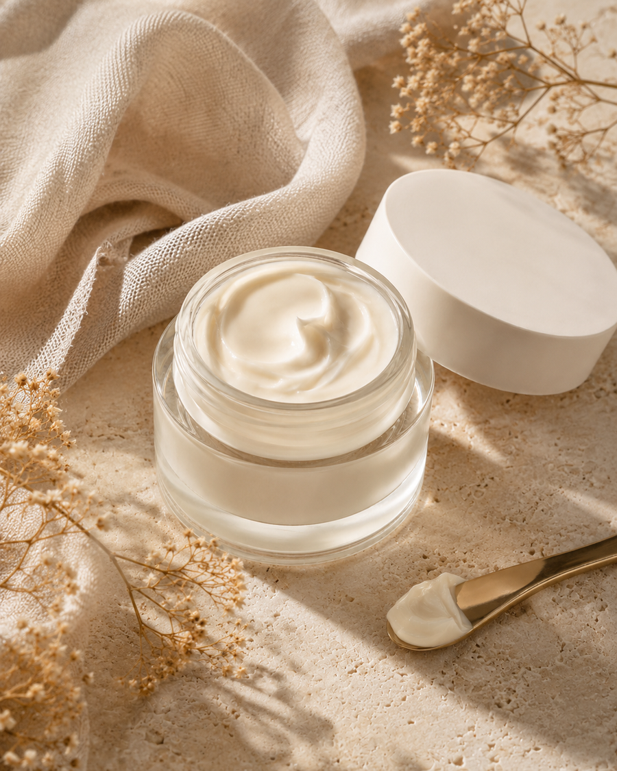 HydraVeil™ moisturiser being applied to skin