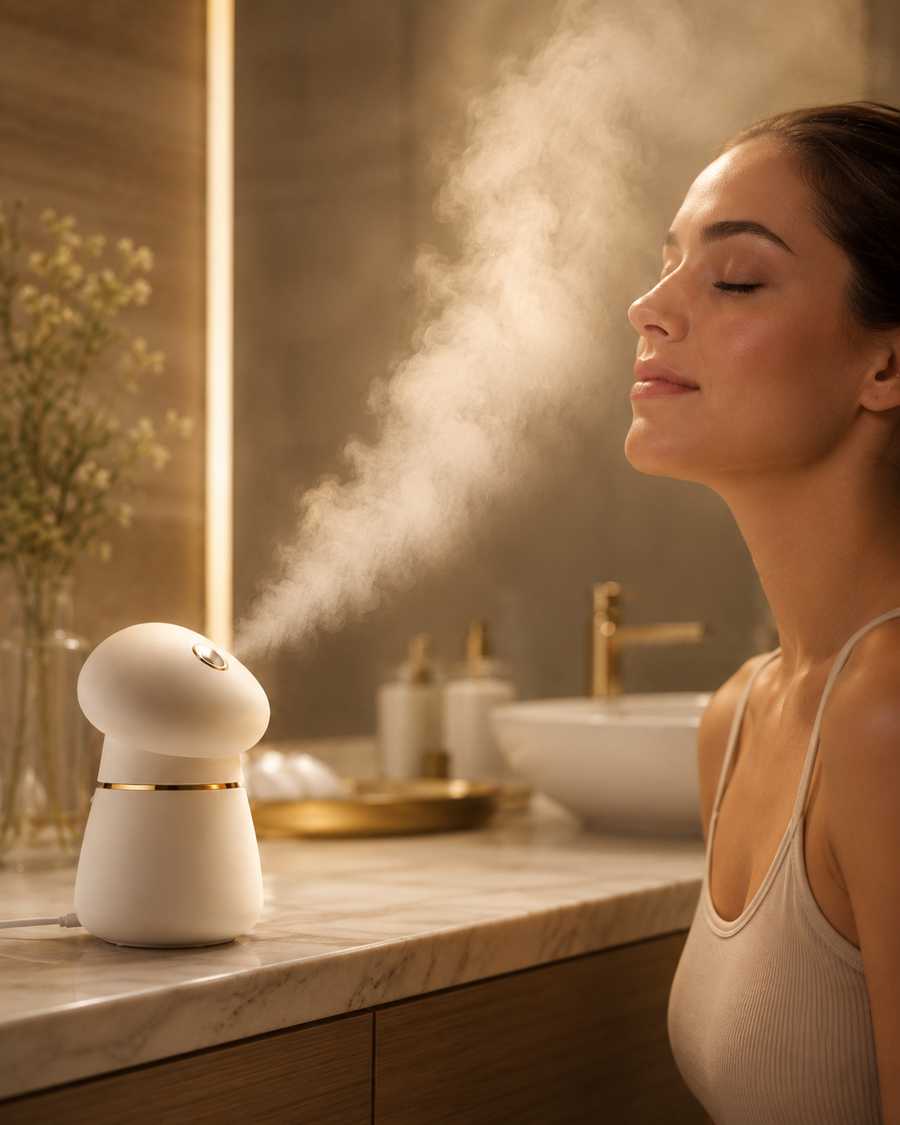 SteamRitual™ facial steamer device close-up
