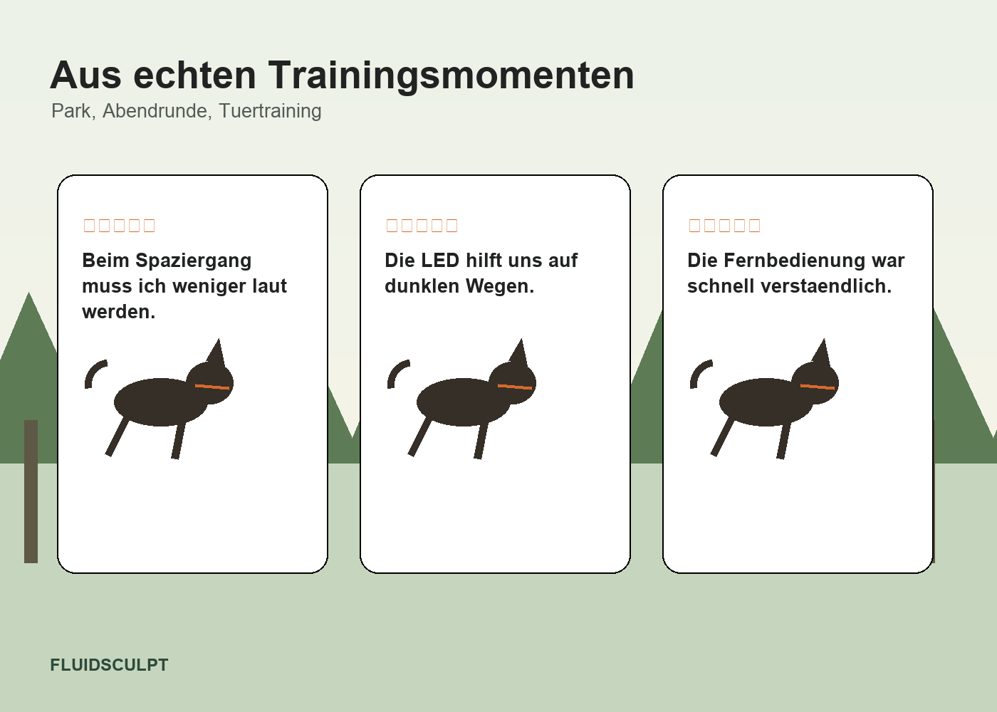 Erfahrungen aus Rueckruf Abendrunde und Tuetraining